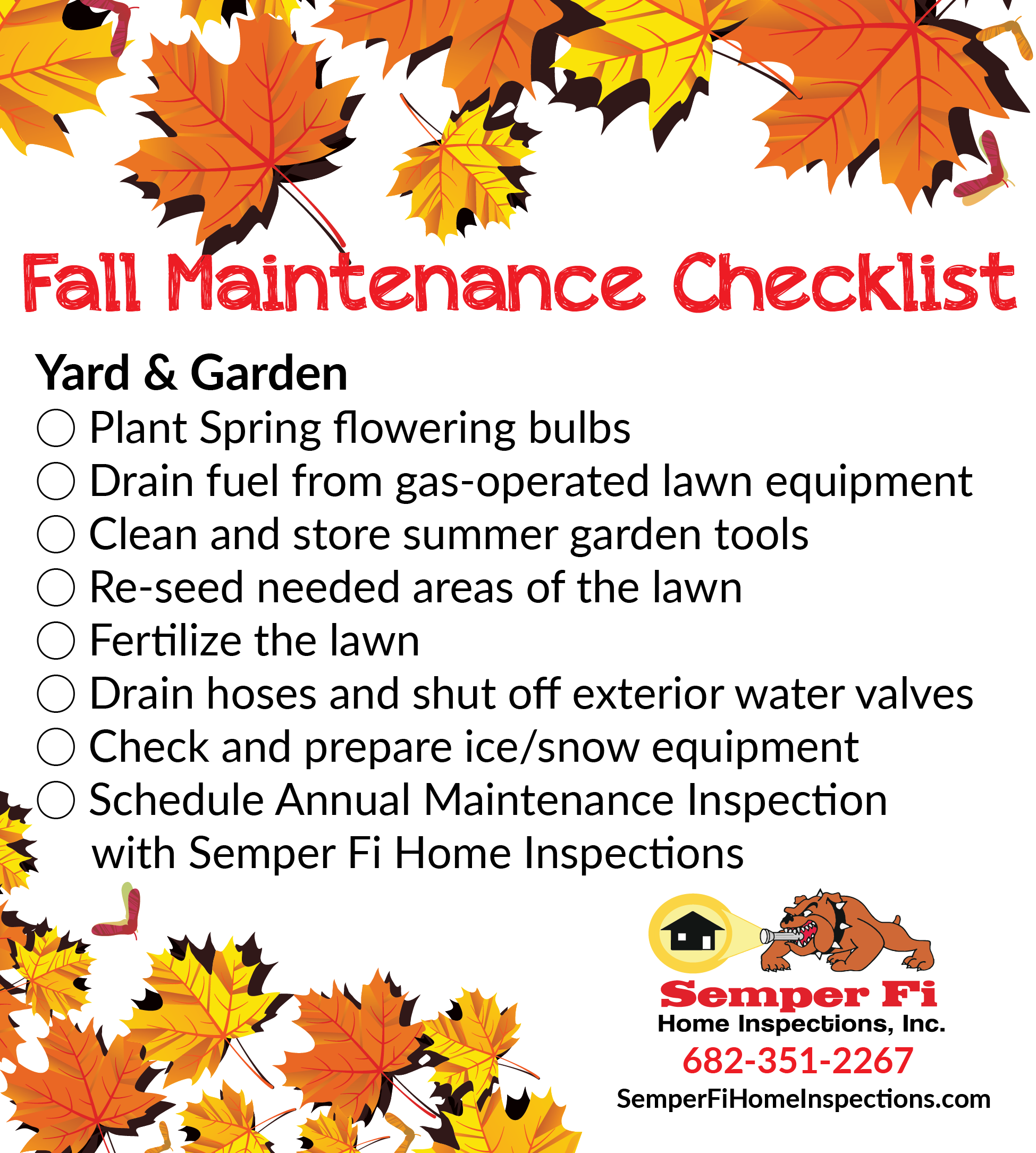 Fall Home and Yard Maintenance Tips - Gold Eagle Co.