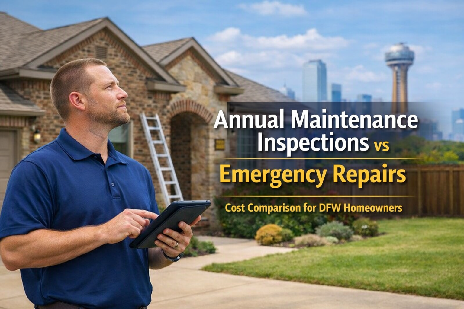 annual home maintenance vs emergency repairs in DFW