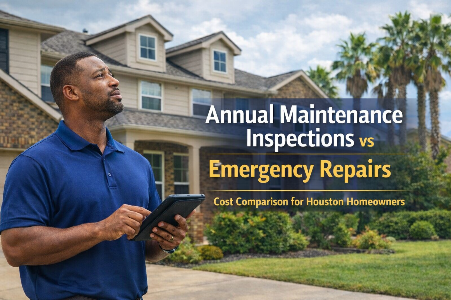 houston annual home maintenance inspection cost vs emergency repairs